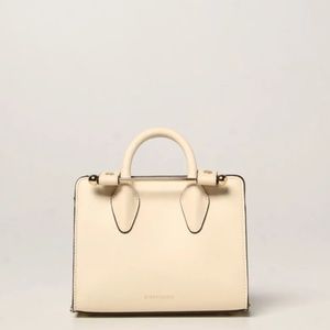 The Strathberry Nano Tote Nude Cream Beige Mini Bag Crossbody